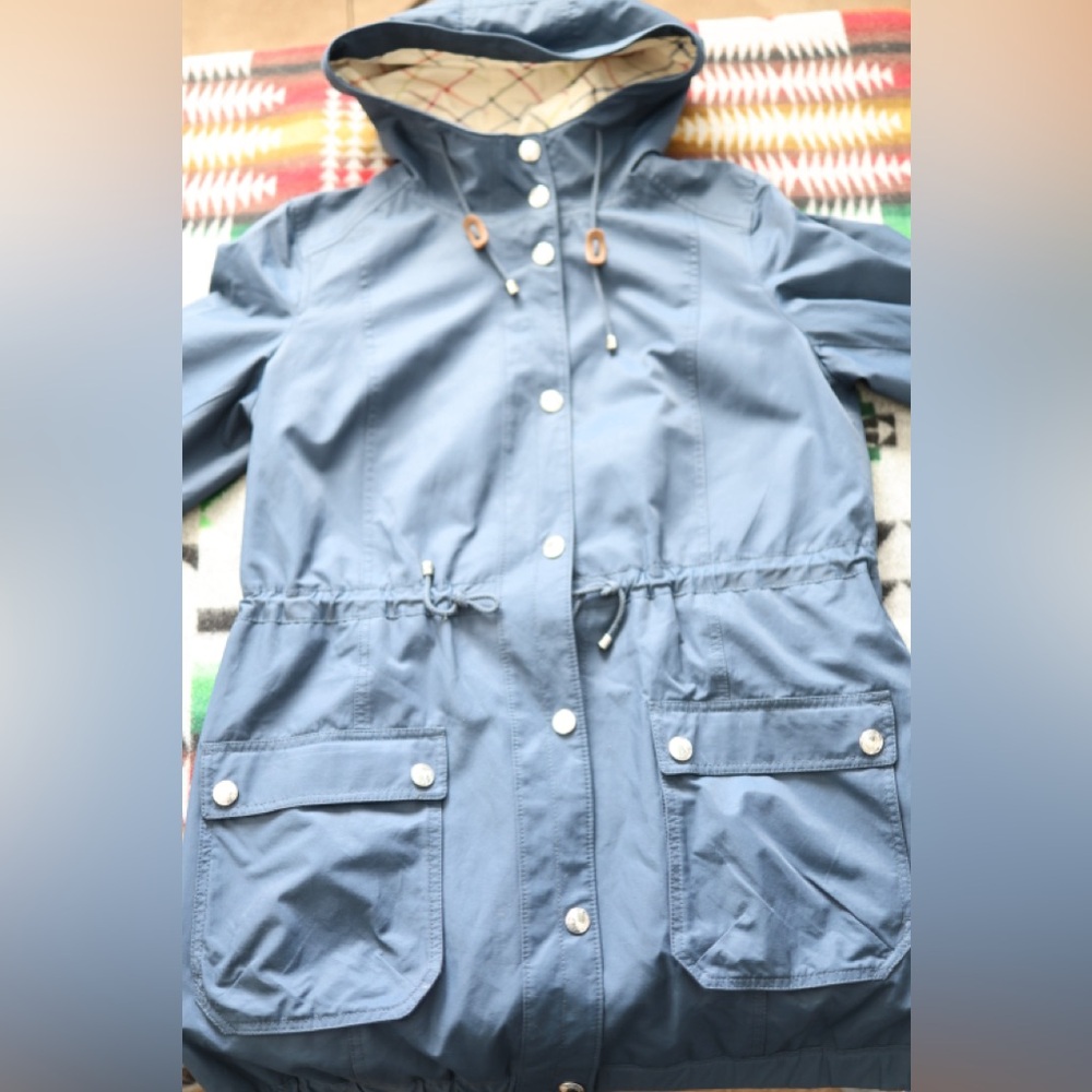 Coach Blue Hooded Jacket